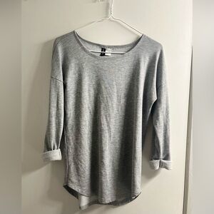 H&M Heather Gray Women's Long Sleeve Tee